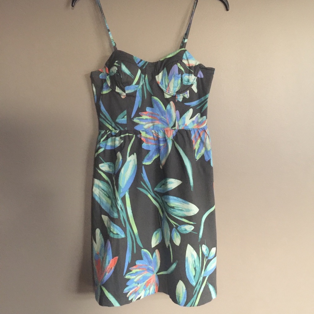 Lauren Conrad bustier floral mini dress